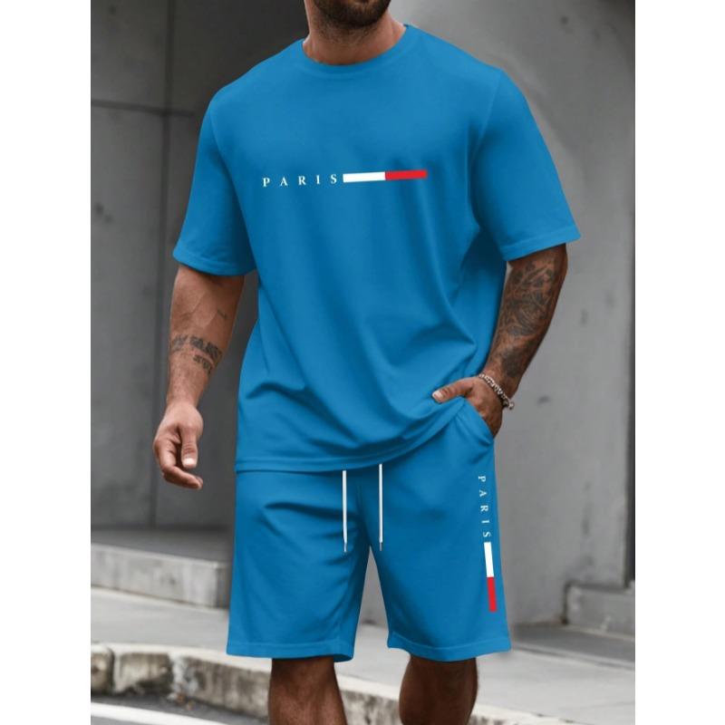 Men's Tracksuit  Man Clothing Summer T-shirt