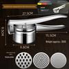 Abay Stainless Steel Manual Food Press & Juicer