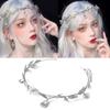 Temperament Metal Leaves Shape Headband Baroque Style Hair Hoop Bride Woman Spring Summer Wedding Party Headwear