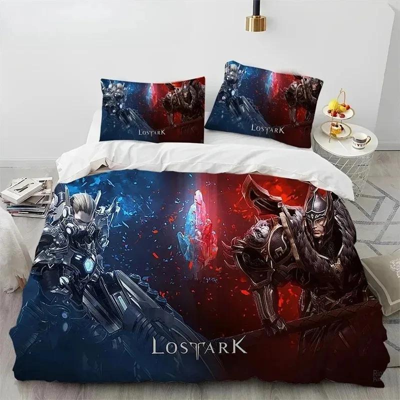 3D Lost ARK Spel Gamer Tecknadstäcke Sängklädesset, Påslakan Sängset Täcke Örngott, King Queen Size Sängklädesset Gåva