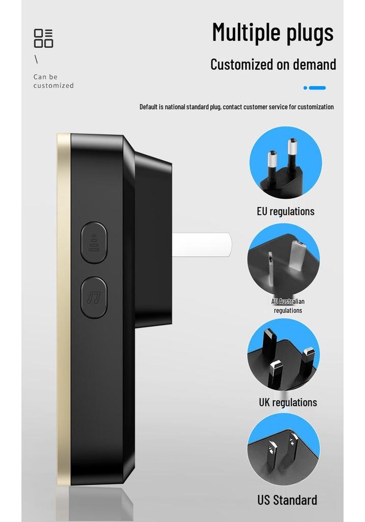 Battery-Free Long-Distance Wireless Waterproof Doorbell