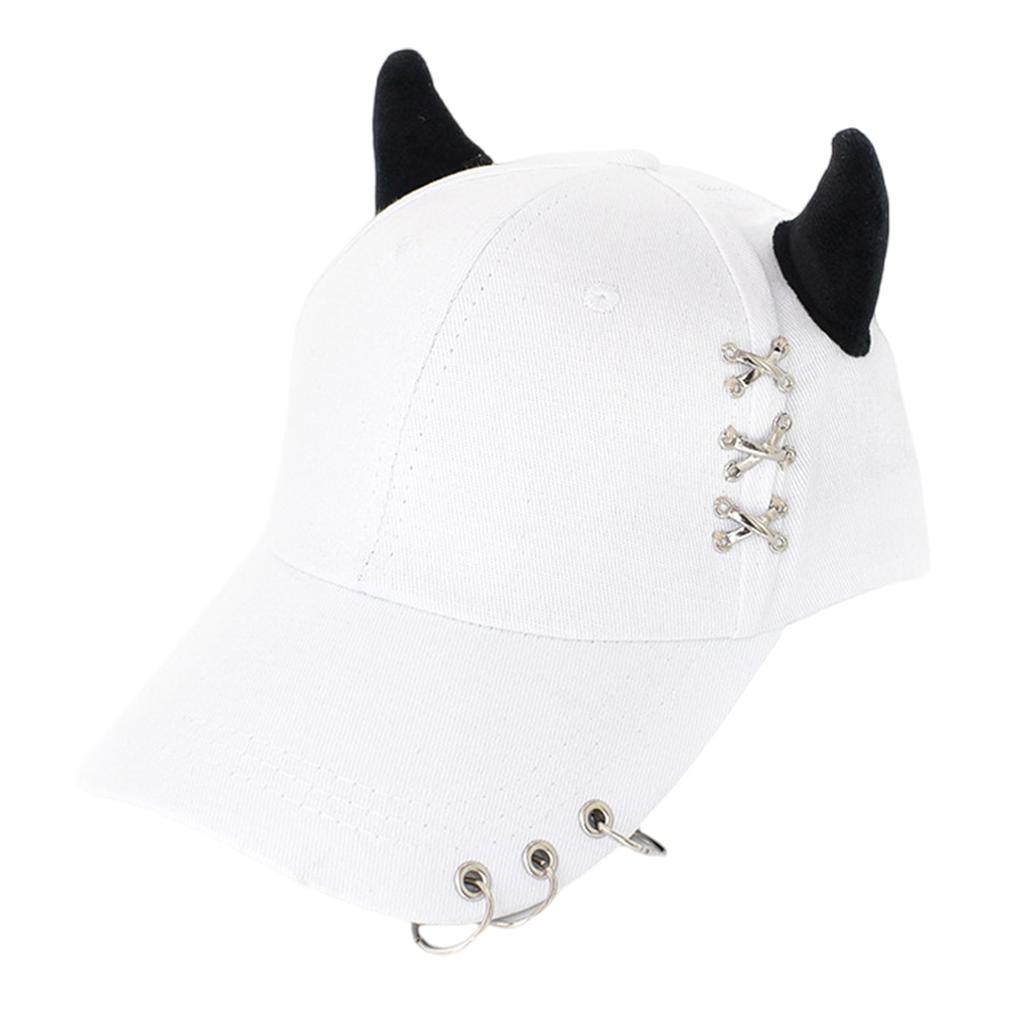 Unique Metal Ring Designs Cotton Baseball Cap Comfortable Hip Hop Hat with Adjustable Strap Hat For Outdoor Activities