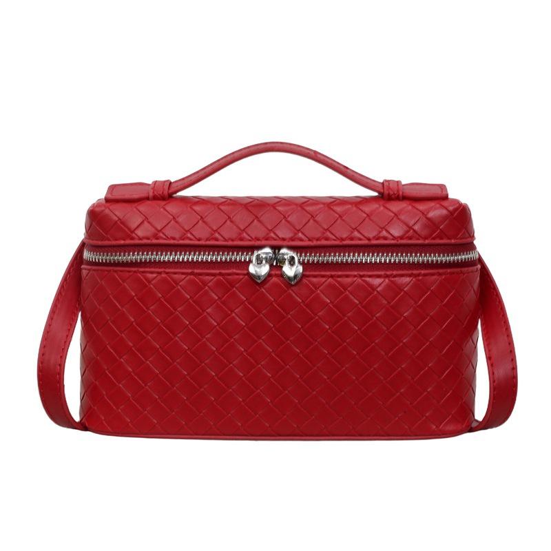 2026 Retro Braided Women's Lunch Box Bag - Versatile, High-Grade, Large Capacity for Commuting and Crossbody Use