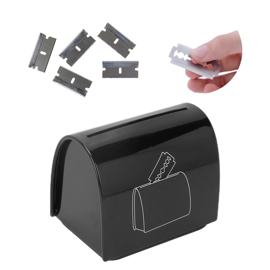 Blade Disposal Case Sealed Design Razor Disposal Case Large Capacity Safe Storage Bank for Used Razor Blades