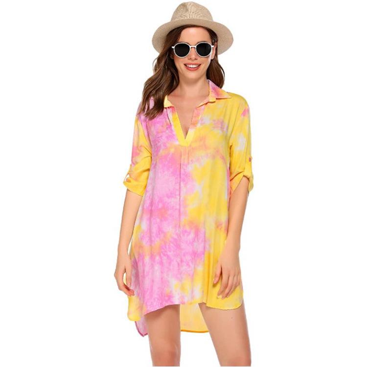 European & American Women's Swimwear Beach Cover-up Shirt and Bikini Beach Skirt