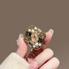 Creative Retro Medieval Brooch Women's High-end Temperament Pearl Corsage Rhinestone Luxury Pin Coat