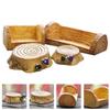 COHEALI Set of 4 Resin Tree Miniature Garden Micro Landscape Indoor and Outdoor Accessories Stumps, Objects, Decorations, 2.9x1.2x1 Inch,