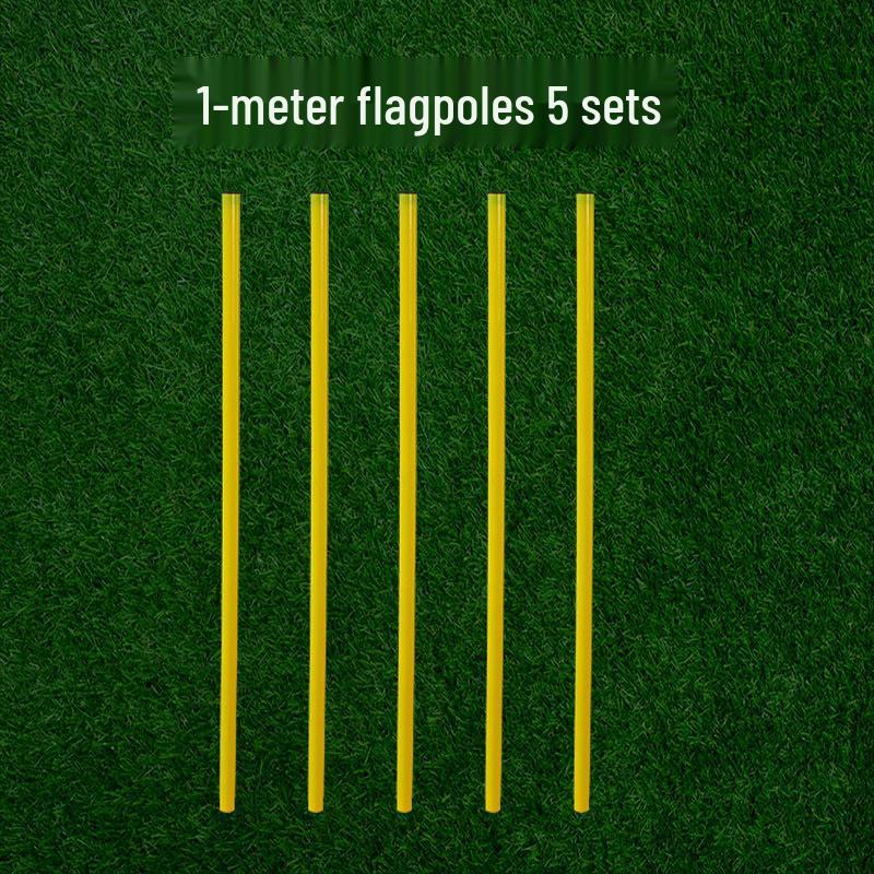 Corner Flag & Training Pole: Red/White for Sports & Dribbling Practice