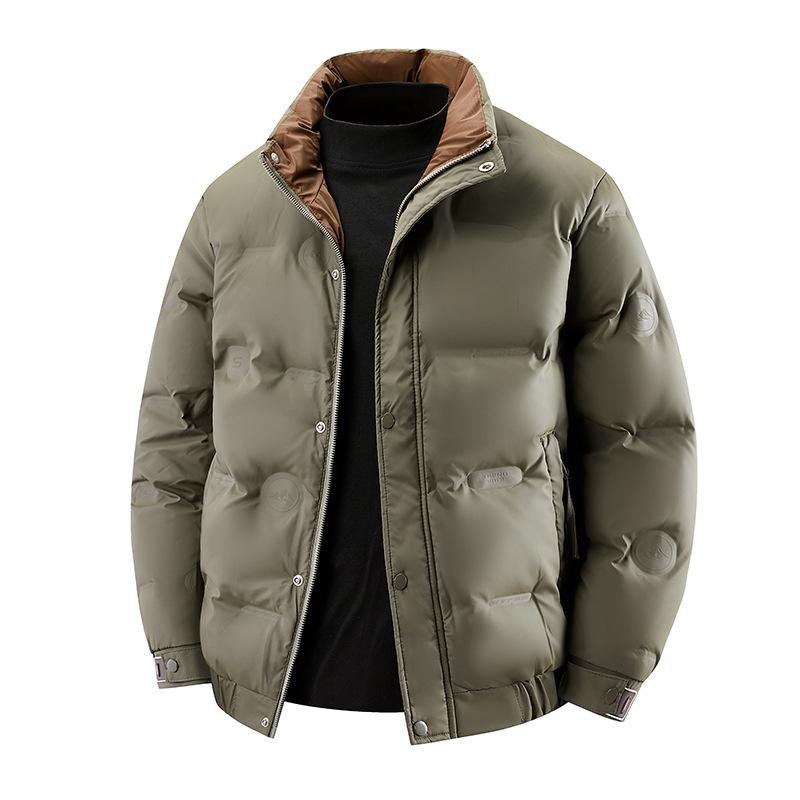 Men's Winter 2025 Trendy Stand-up Collar Down Jacket - Warm, Waterproof, Fashion Outerwear