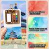 Portable Watercolor Set Travel Palette Sketchbook Brush Pens Binder Clips For Artists Students Painting Tools Drawing Supplies