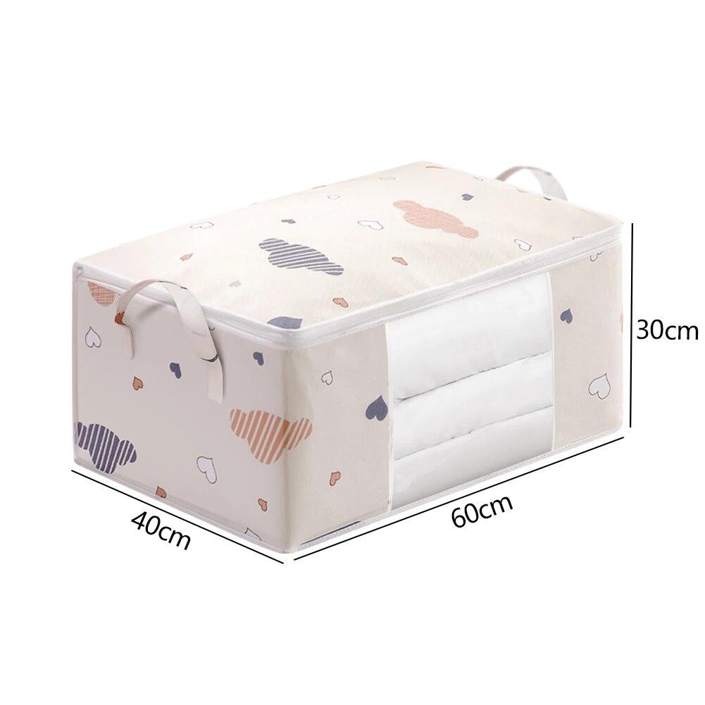 

100/140/180л сумка для хранения пуховых одеял, органайзер для одежды с молниями, водонепроницаемая сумка для хранения одеял, контейнер для постельного белья, подушка, одеяло