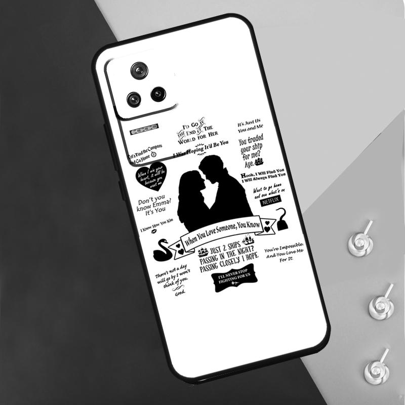 Captain Swan Once Upon A Time Case For Xiaomi 13T Pro 14 12T 11T 12 13 Lite POCO F5 X3 X4 X5 X6 Pro M6 F3 F4 M5s Cover