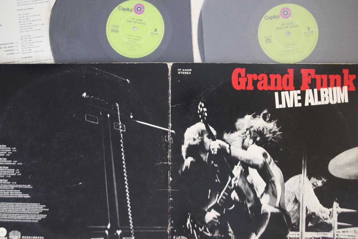 LP Record GRAND FUNK RAILROAD - Live Album CP9485B CAPITOL 1970 Japan Rock Used