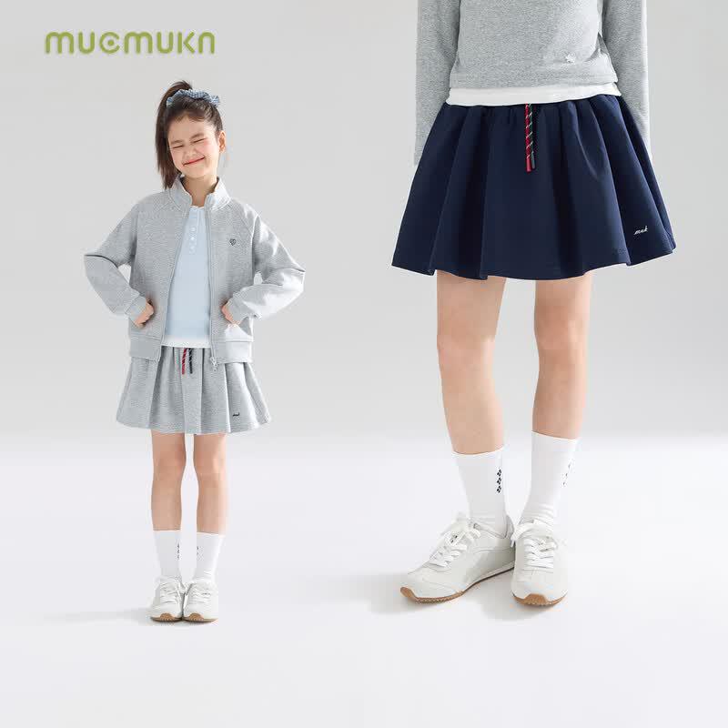 Mucmukn Girls  Miu Series Color-Block Skirt Shorts 120CM
