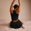 Slimming Two-Piece Knit Pajamas Set - Sexy & Elastic Hip-Wrapping Design for Homewear Fashion