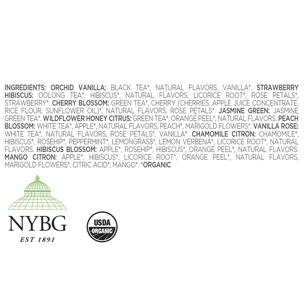 Tea Forte JUBILEE SINGLE 10 Tea Bags Tea Artwork Stylish Tea Assortment Gift 10 Types (Jubilee Single)