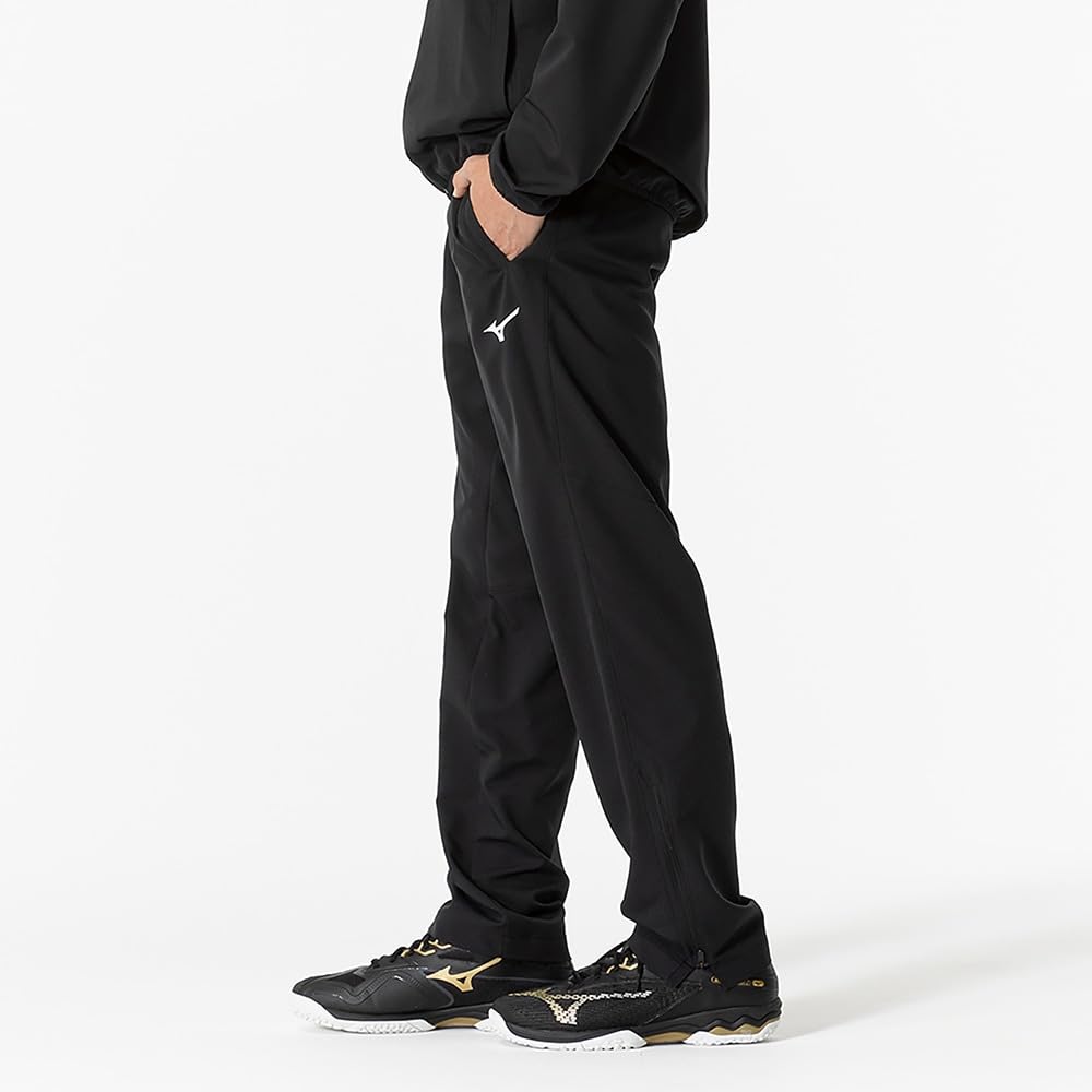Tennis Badminton Training Cloth Long Pants Jersey Unisex 62JDB010 Black [Mizuno]