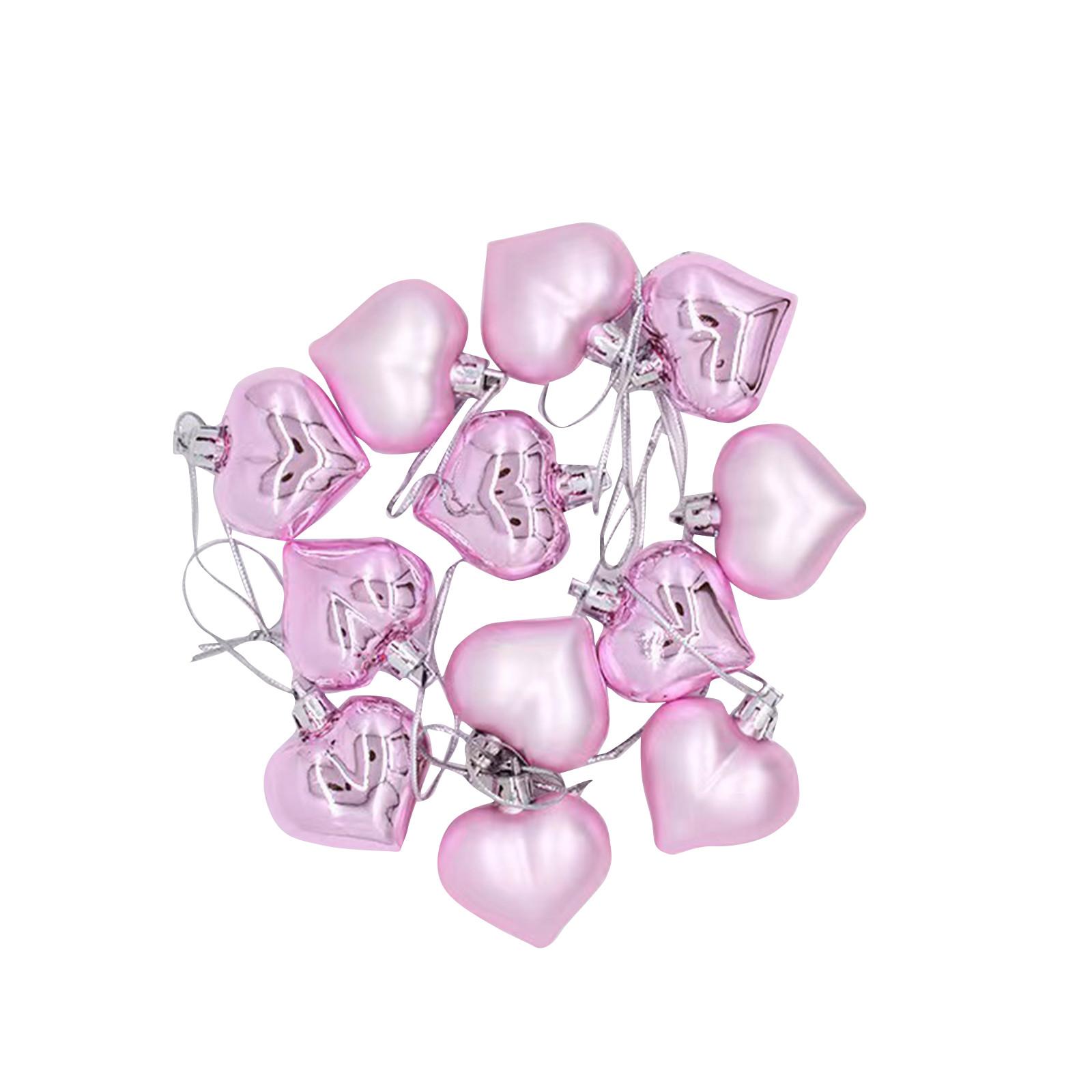 

12 шт., безделушки в форме сердца, украшение на день святого Валентина, подвесное украшение, новое One Size розовый