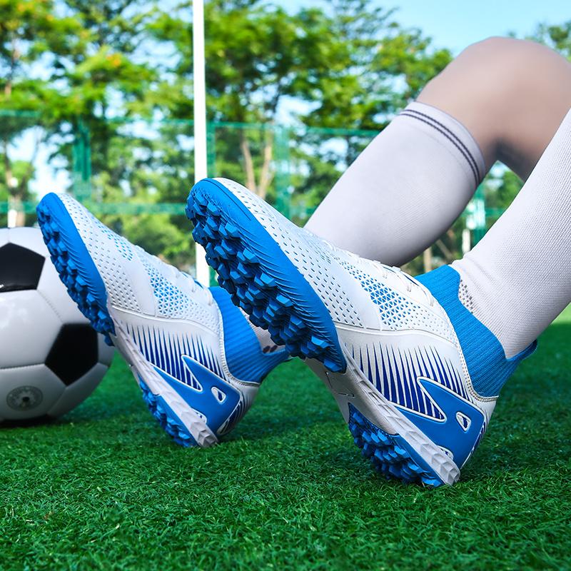 Men's/Women's Football Boots Rubber Soft Sole Short Nails Artificial Turf Youth Kids Football Shoes