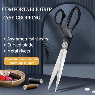 Vintage Professional Sewing Scissors Stainless Steel Tailor, Embroidery Cutting Fabric Garment Sewing Knife