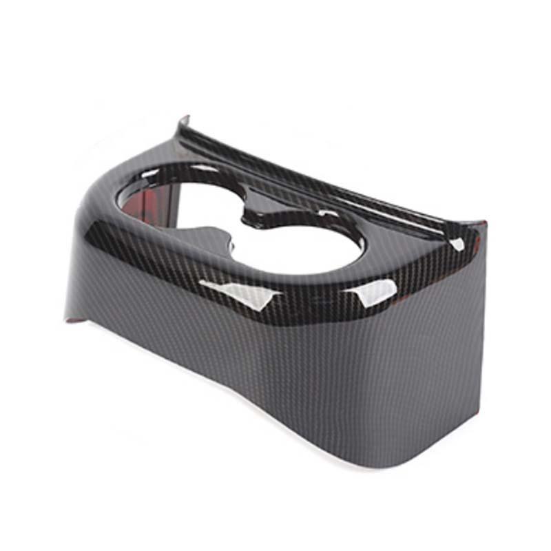 

ABS Декоративная защитная наклейка на задний подстаканник для Jeep Wrangler JK 2011-2017 Аксессуары для интерьера углеродного волокна черного