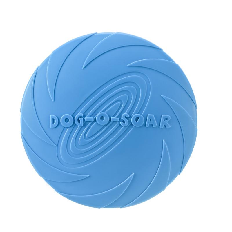 7 Colors Silicone Flying Saucer Interactive Dog Cat Toy Chew Resistant Flying Discs for Puppy Training Fun Pet Supplies