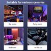 Sound Activated 6 Color Rotating Disco Magic Ball Light RGB LED Party Lamp for KTV Bar Stage