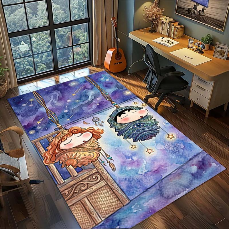 Crayon Shin-chan Area Rug Non Slip Washable Large Carpet Bedroom Gamer Room Decor