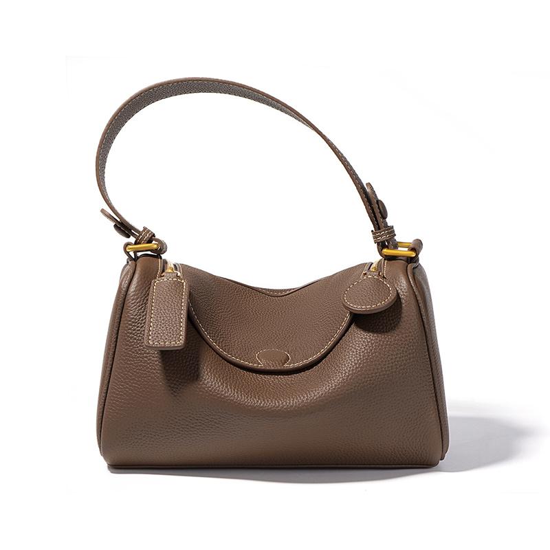 2024 Leather Lindi doctor bags Fashion women Boston Pillow Handbags high quality commuter Designer Shoulder Crossbody Bag
