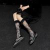 White lace calf stockings stockings women's summer lolita lolita stack socks mid tube socks jk stockings