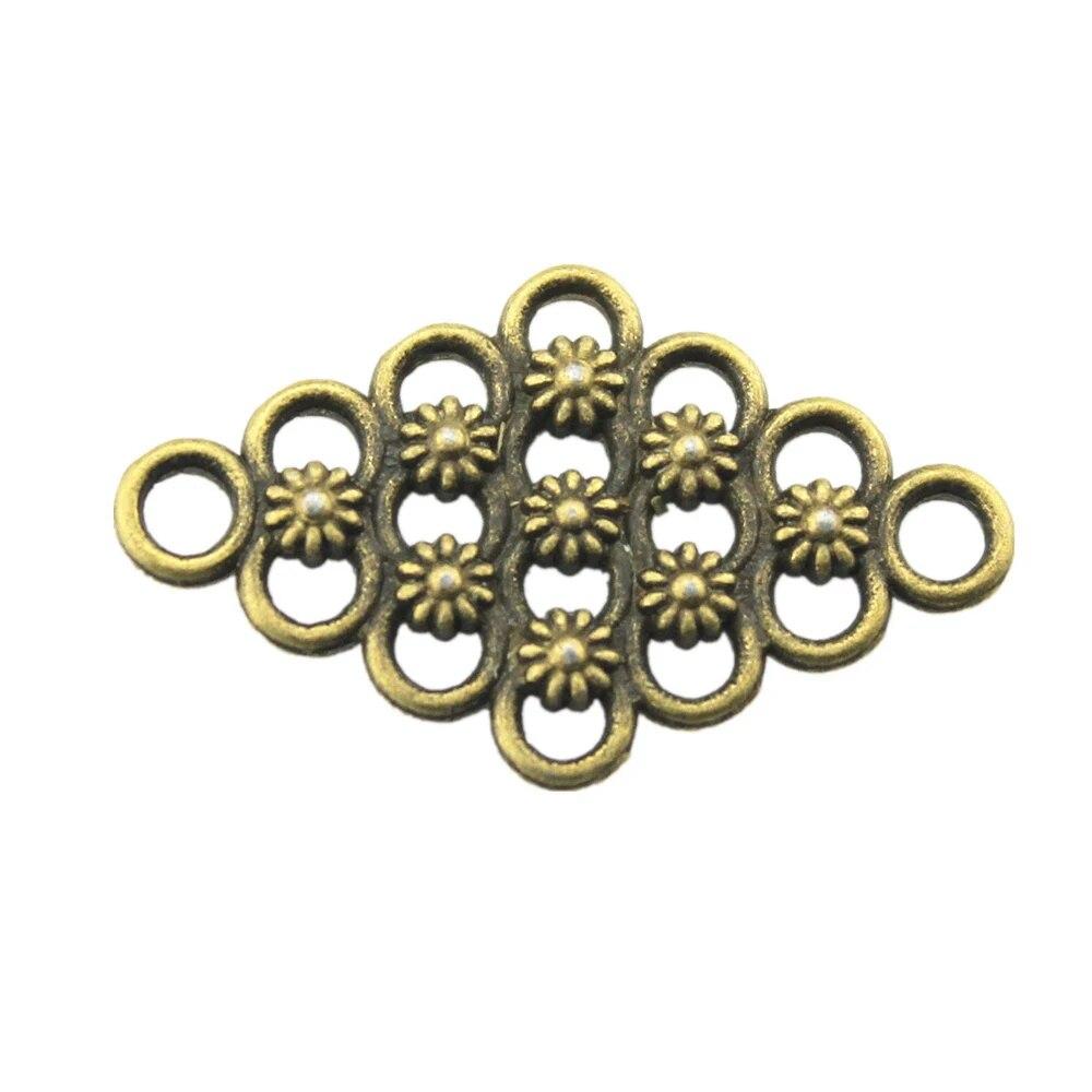 Composants de connecteur de fleur Charm de sac Cadeau pour la fabrication de bijoux