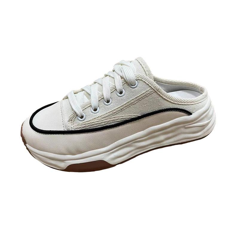 Dad shoes women's summer new student platform sports shoes casual height increase bag head half drag