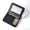 Portafoglio Uomo Sottile con Fantasia in Fibra di Carbonio, Portafoglio Bifold con Blocco RFID, Portacarte Minimalista per Tasca Anteriore, Portafoglio con Clip per Banconote per Uomo