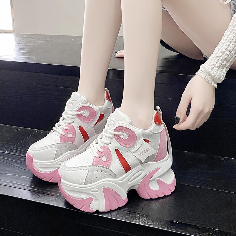 fashion Designer Womens Sports Shoes Colorful High Platform Comfortable and Elegant Casual Sneakers Athletic Leather Ladies Footwear