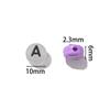 30pcs 6*10mm Mixed Acrylic Letter Beads Round Spacer Loose Beads for DIY Necklace Bracelet Earring Jewelry Making Accessories