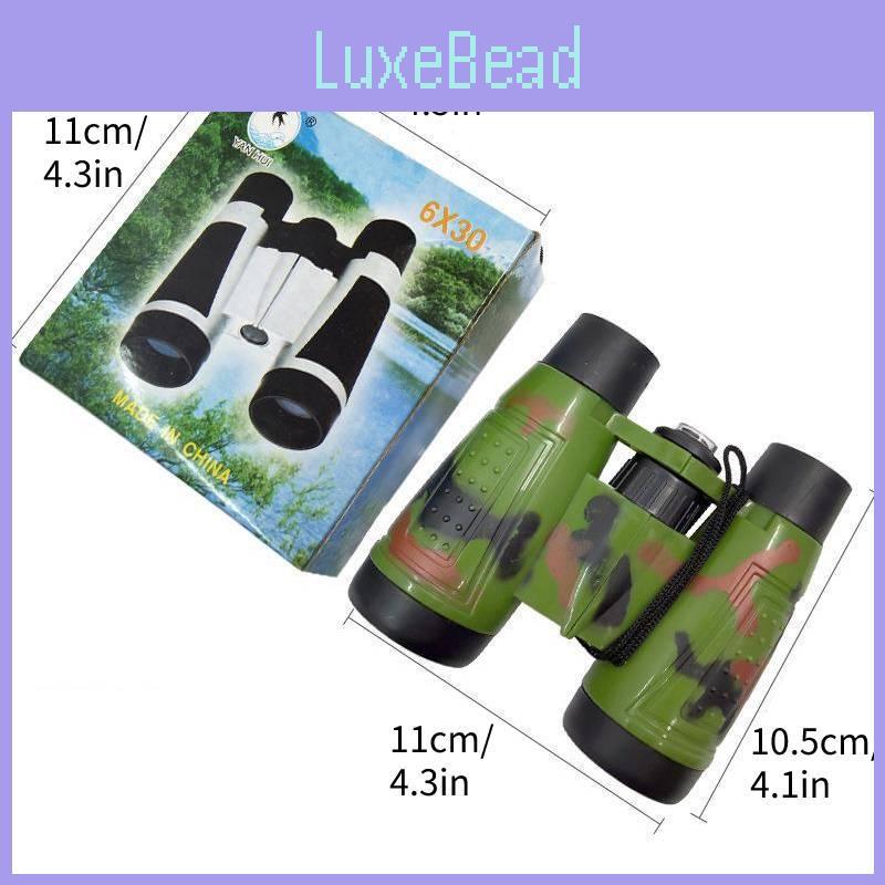 Durable Plastic Children's Camo Binocular Toy With Folding Design