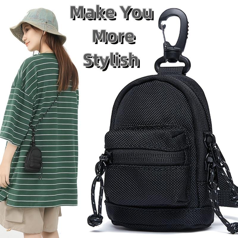 Oxford Cloth Key & Earphone Organizer Bag Breathable, Durable Mini Pouch with Adjustable Strap, Perfect for Coins, Headphones