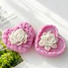 DIY Valentine's Day Love Rose Silicone Mold Handmade Soap Candle Making Supplies Heart Shaped Rose Aroma Gypsum Resin Mould