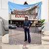 Elvis Presley's Iconic Pose Blanket Soft & Cozy Perfect for Office Chair Seaside Office for All Occasions Digital Print