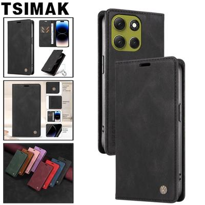 Funda de Cuero para Moto G14 G24 G34 G54 G84 Wallet Amigable con la Piel Funda Tipo Libro para Motorola Moto G56 G86 Power G 86 54 Fundas