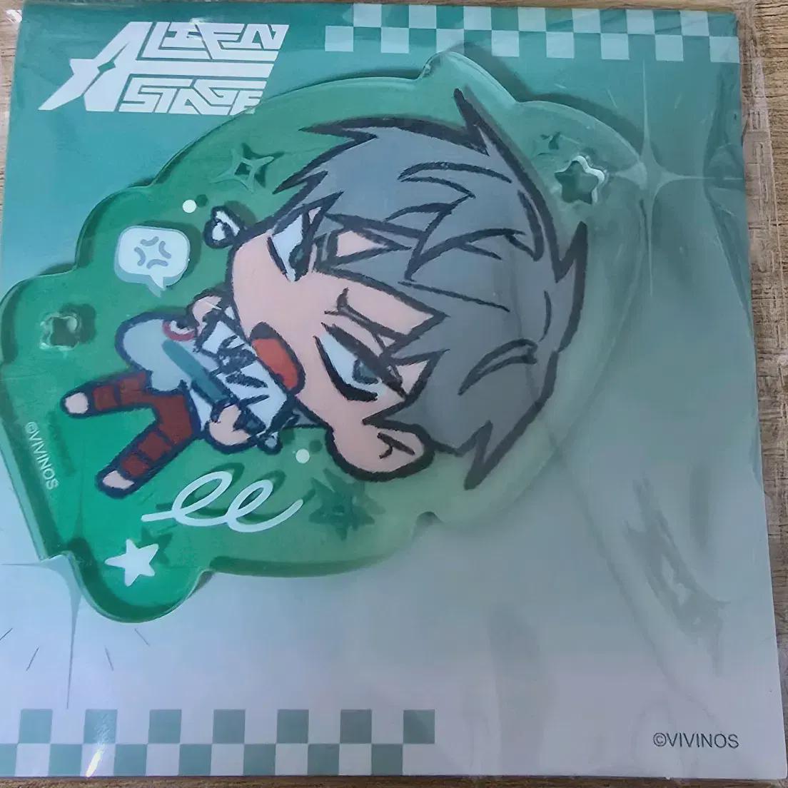 

Aste Teal Acrylic Stand Keyring Alien Stage