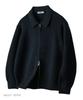 UNTAPPED STUDIO [Set] Viscose Hacci Collar Cardigan + Round Neck Knit