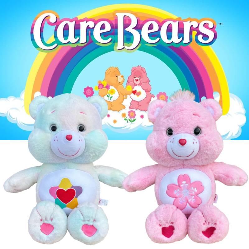 Carebears Plüschtier mit Regenbogenherz und Kirschblütendesign Weicher und bequemer Stoff