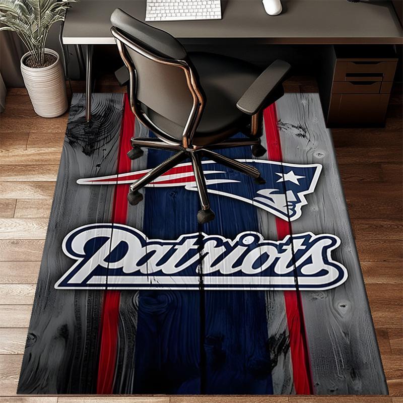 Patriots Team Spirit Rug Game Carpet, Floor Mat for Bedroom Living Room Entryway Rug, Home Decor Idea Gift for Christmas Birthday