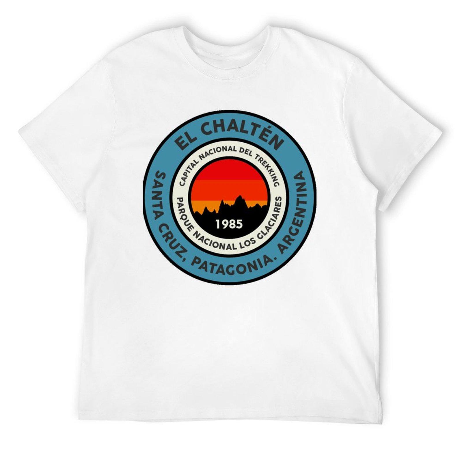 Классическая футболка EL CHALTEN для мальчиков с животным принтом, футболка в стиле аниме, забавная мужская футболка. S