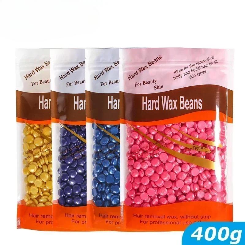 500g/400g/200g Twarde Woskujące Granulki Wosku do Depilacji Gorący Wosk Folia do Maszynki do Podgrzewania Wosku Granulki Wosku Depilacyjnego na Całe Ciało
