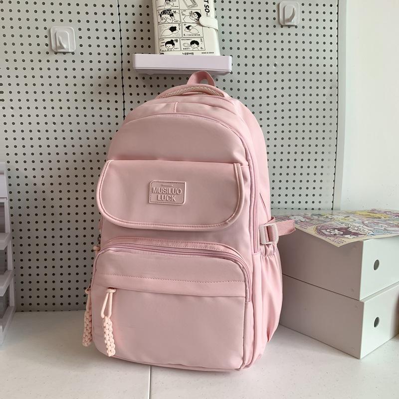Schoolbag Japanese ins Backpack College Wind Large Capacity Multi-compartment Lightweight Middle School Student School Bag College Student Travel
