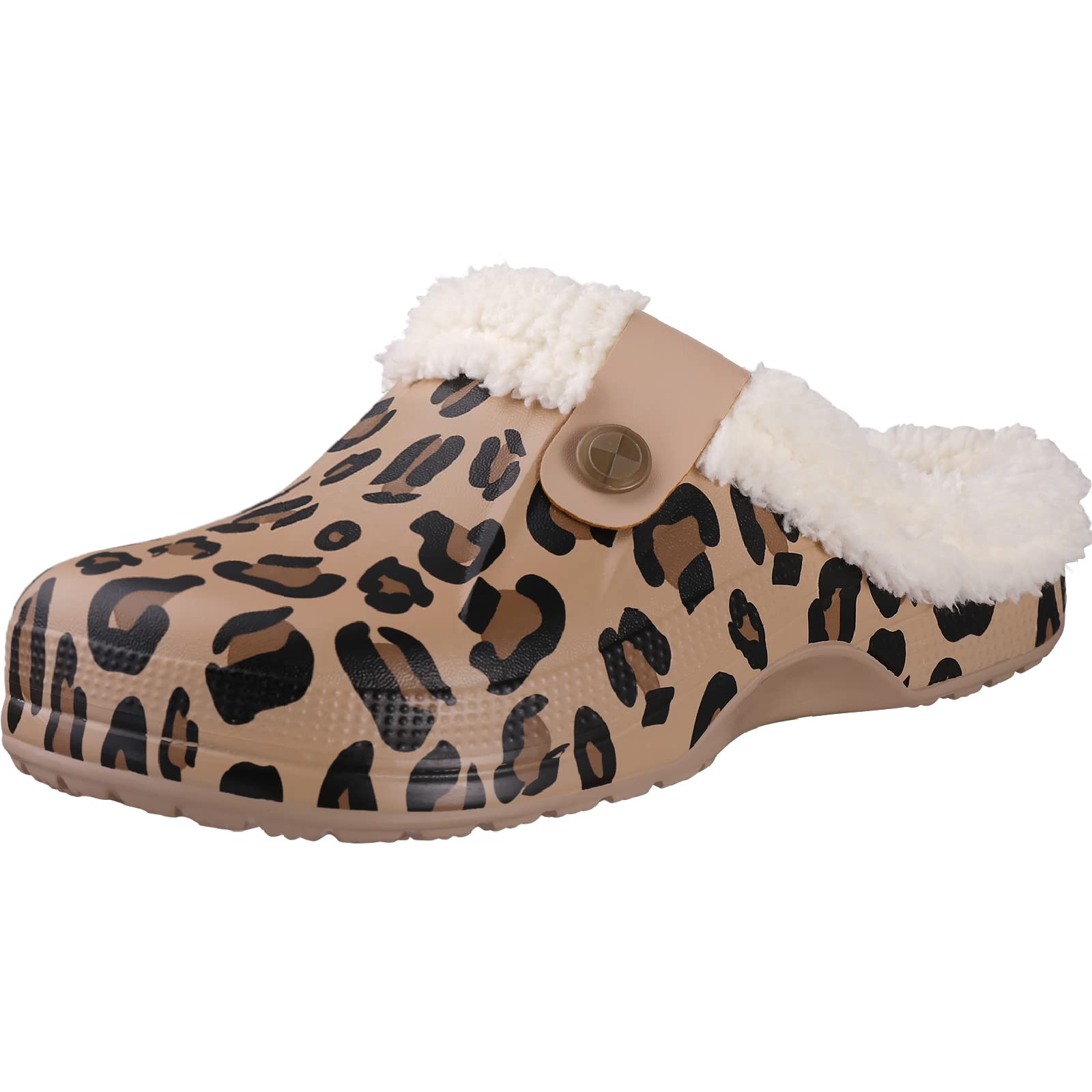 

Smile Pop Fur Clogs Тапочки для женщин Классические зимние водонепроницаемые домашние тапочки для женщин с мягкой обувью Обувь для сада из ЭВА 40-41