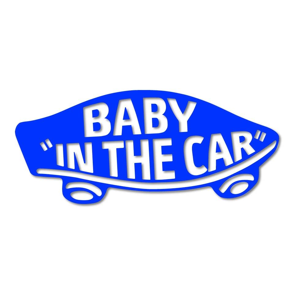 Sticker Town BABY IN THE CAR Baby Car B Blue