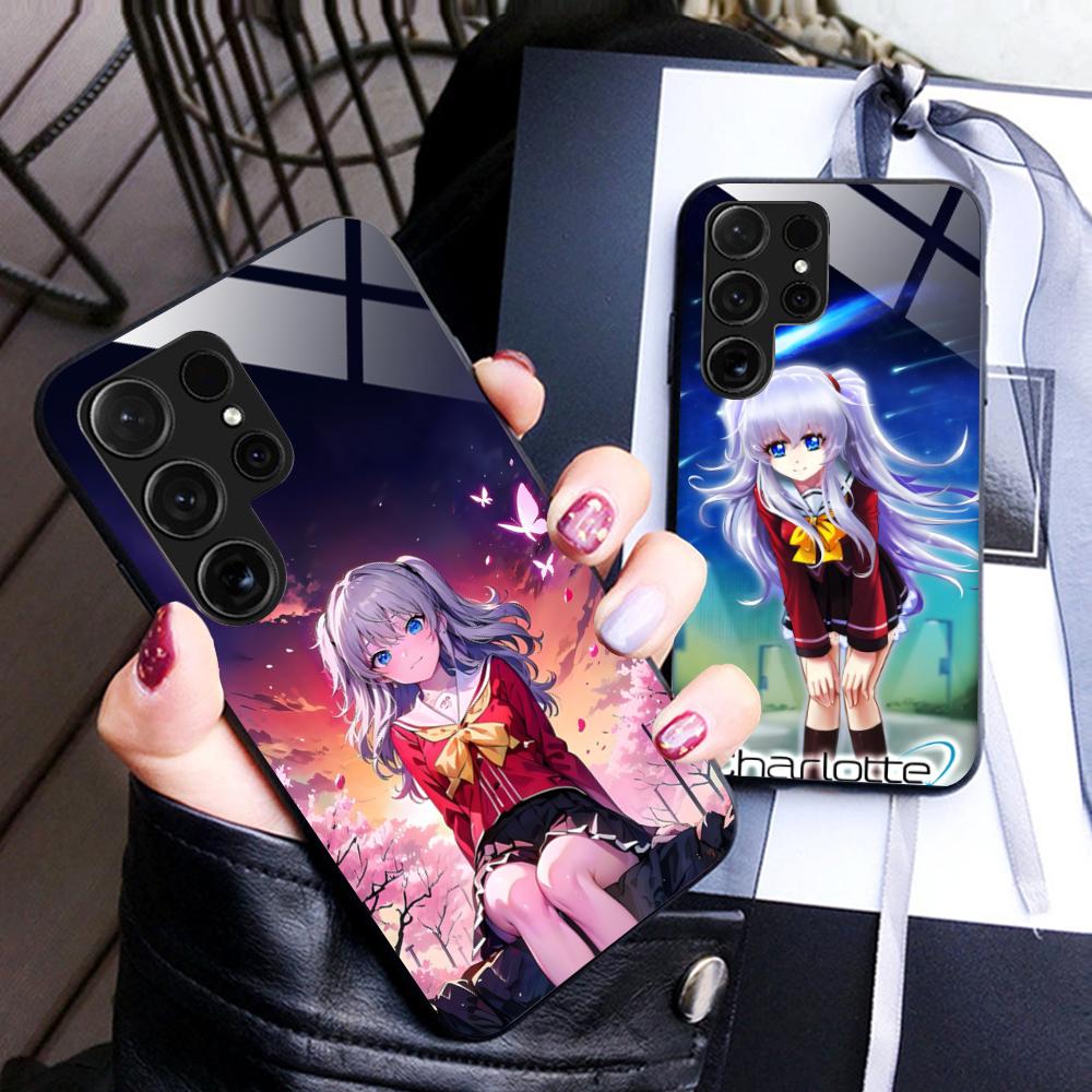 Charlotte Tomori Nao Glass Mobile Phone Case for Samsung Galaxy S26 S25 S24 S23 S22 S21 S20 Note20 Plus FE Ultra Colorful Cover